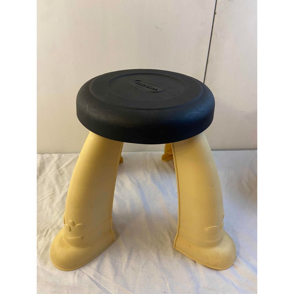 Little Tikes‎ kids pretend play stool tan and black